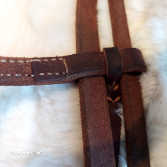 Western Horse Bridle Brown Leather - Picture 12 of 14